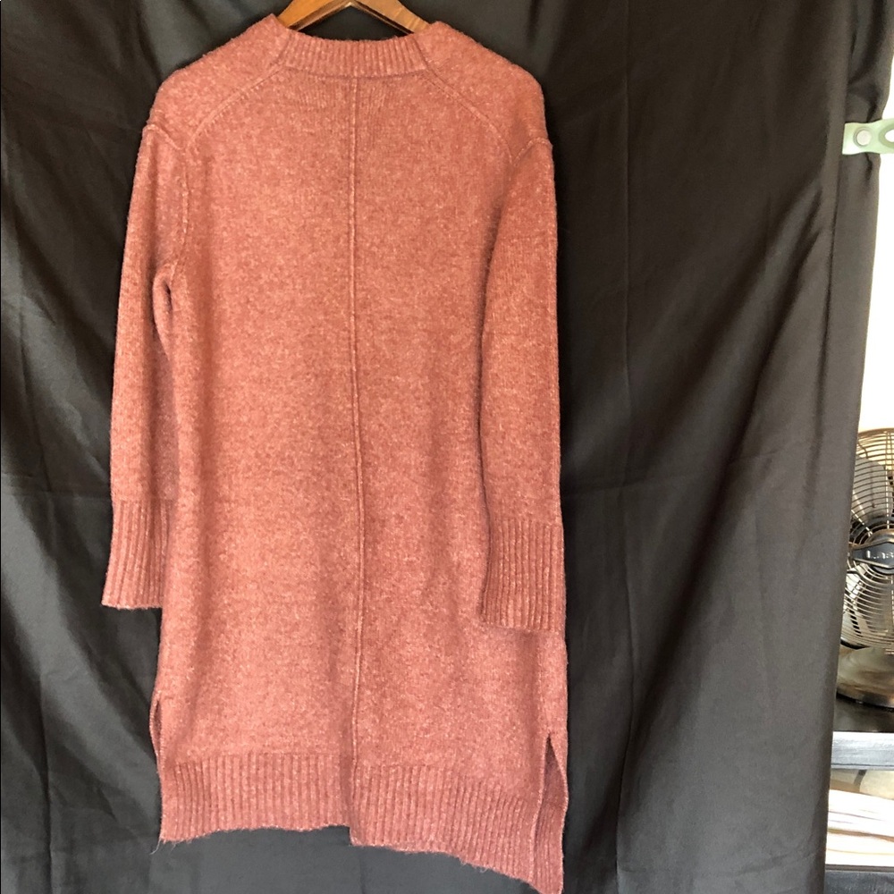 Calvin Klein Jeans blush pink Knit long cardigan Sweater - Picture 3 of 4